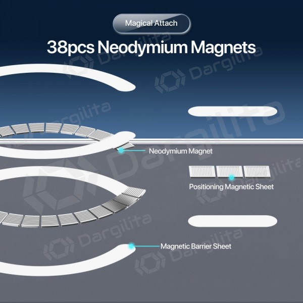 Apple iPhone 17 Pro dėklas "Dux Ducis Clin Magsafe" (skaidrus)