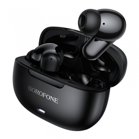 Belaidės ausinės Borofone BW96 Bluetooth ANC+ENC USB-C juodos