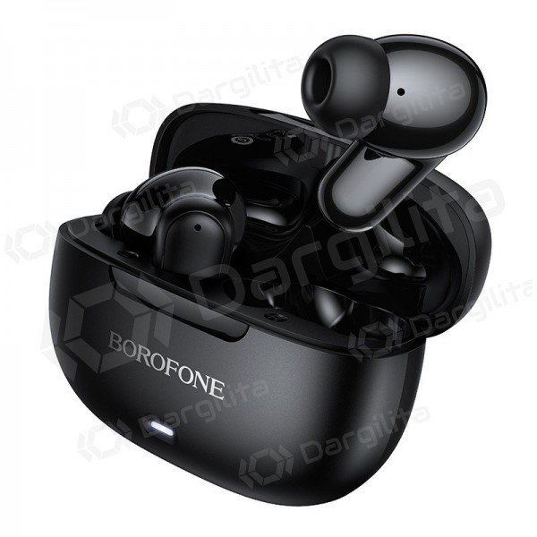 Belaidės ausinės Borofone BW96 Bluetooth ANC+ENC USB-C juodos