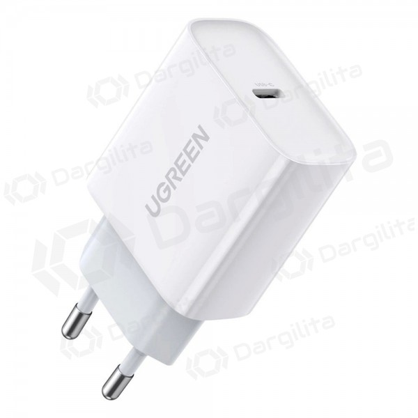 Telefono įkroviklis Ugreen CD137 20 W USB-C baltas