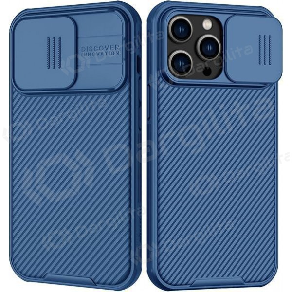 Apple iPhone 14 Pro Max dėklas „Nillkin CamShield Pro“ (mėlynas) Apple iPhone 14 Pro Max dėklas „Nillkin CamShield Pro“ (mėlynas)