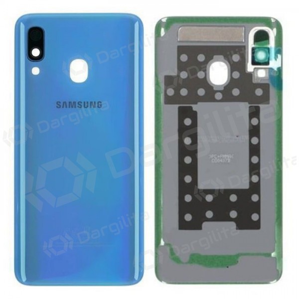 Samsung A405 Galaxy A40 2019 galinis baterijos dangtelis (mėlynas) (naudotas grade B, originalus) Samsung A405 Galaxy A40 2019 galinis baterijos dangtelis (mėlynas) (naudotas grade B, originalus)