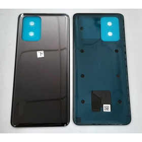 Xiaomi Redmi Note 10 4G galinis baterijos dangtelis (with logo) pilkas (Onyx Grey/Shadow Black)