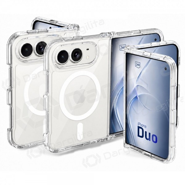 Apple iPhone Duo dėklas "3mk Armor MagCase" (skaidrus)