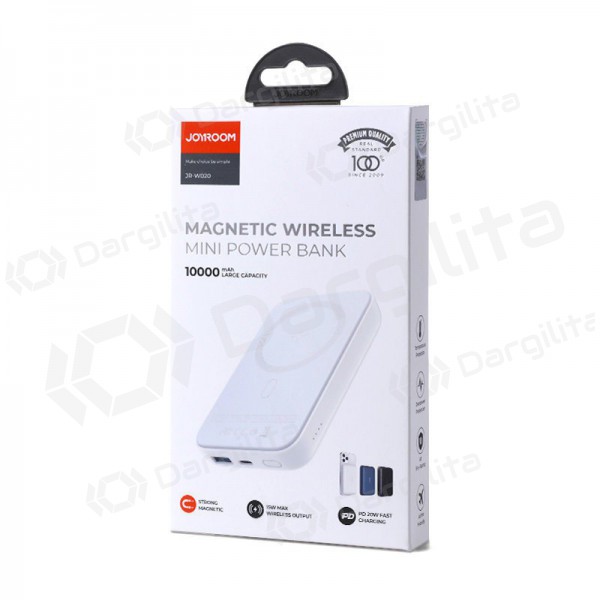 Išorinė baterija Power Bank Joyroom JR-W020 20W Magnetic Wireless 10000mAh juoda