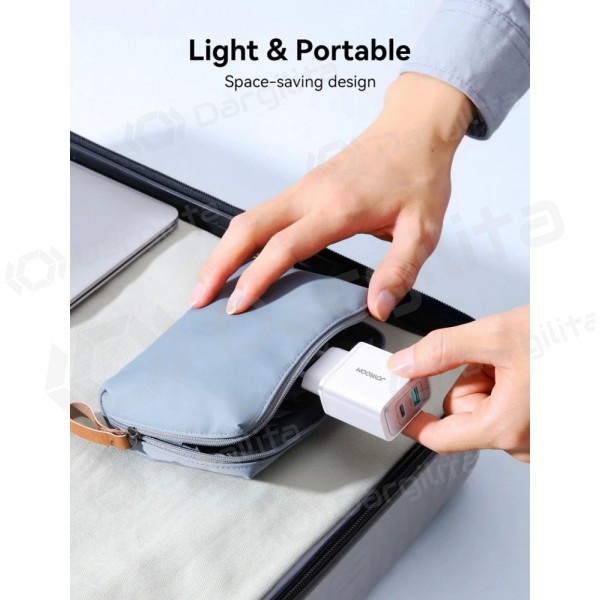 Telefono įkroviklis Joyroom JR-TCF15 30 W USB-C + USB-A baltas