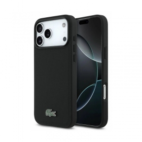 Apple iPhone 18 Pro dėklas "Lacoste PVC Petit Pique Semi Wrap Embossed MagSafe" (žalias)