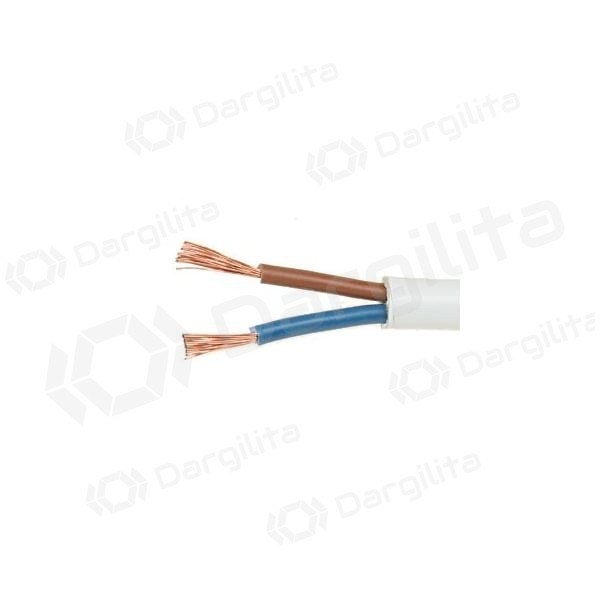 Lankstus kabelis Lietkabelis OMY 2x0.75 mm² varinis PVC 100 m ritė