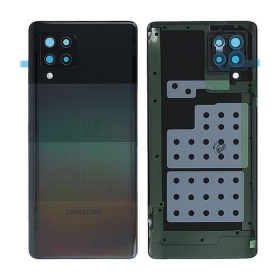 Samsung A426 Galaxy A42 5G 2021 galinis baterijos dangtelis (Prism Dot Black) (naudotas grade C, originalus)