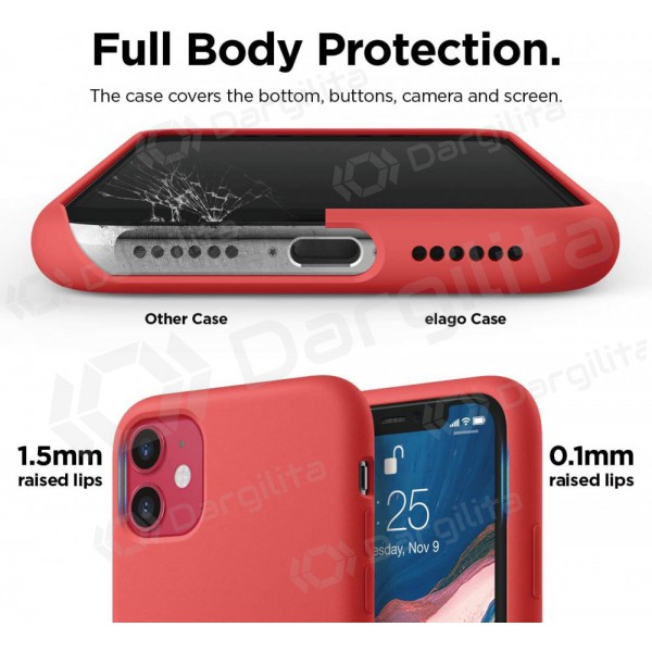 Samsung A336 Galaxy A33 5G dėklas "Liquid Silicone" 1.5mm (raudonas)