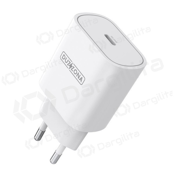 Telefono įkroviklis DUZZONA T6 25 W USB-C PD PPS baltas