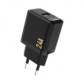 Telefono įkroviklis Dudao A23 12 W USB-A juodas
