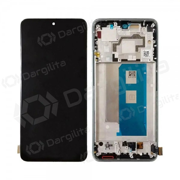 Xiaomi Poco F5 Pro 5G ekranas (juodas) (su rėmeliu) (originalus)