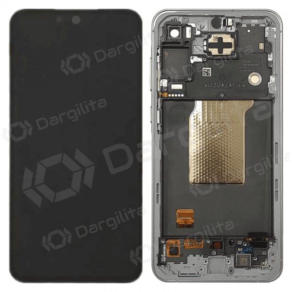 Samsung Galaxy A55 ekranas (Awesome Iceblue) (su rėmeliu) (originalus) Samsung Galaxy A55 ekranas (Awesome Iceblue) (su rėmeliu) (originalus)