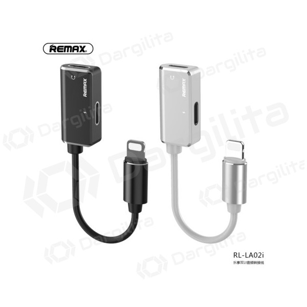 Adapteris Remax RL-LA02i iš Lightning į 2X Lightning (baltas)
