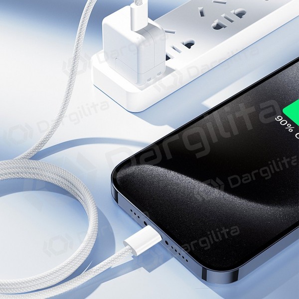 USB-C laidas Joyroom S-A45 USB-C į USB-C 1 m 60 W baltas