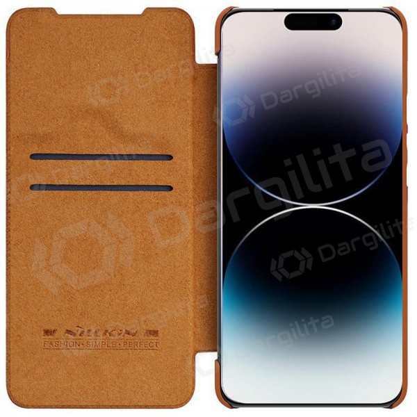 Samsung Galaxy A14 dėklas „Nillkin Leather“ (rudas) Samsung Galaxy A14 dėklas „Nillkin Leather“ (rudas)