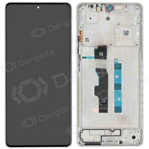 Xiaomi Redmi Note 13 5G ekranas (baltas) (su rėmeliu) (originalus)