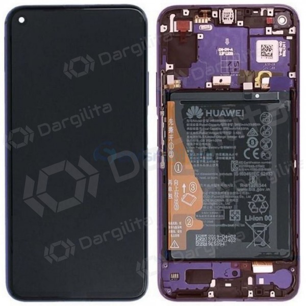 Huawei Honor 20/Nova 5T ekranas (violetinis) (su rėmeliu ir baterija) (service pack) (originalus) Huawei Honor 20/Nova 5T ekranas (violetinis) (su rėmeliu ir baterija) (service pack) (originalus)