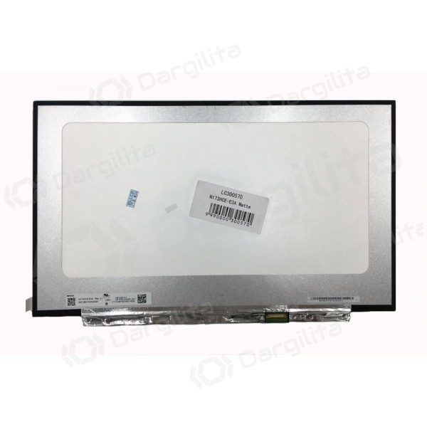 Matrica 17.3" 1920x1080 FULL HD, LED, IPS, SLIM, matinis, 30pin (dešinėje) EDP, A+