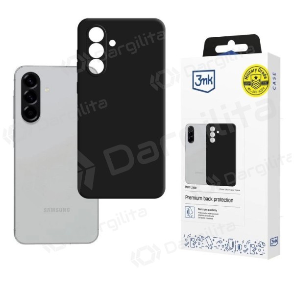 Samsung Galaxy A36, A56 dėklas "3mk Matt Case" (juodas)