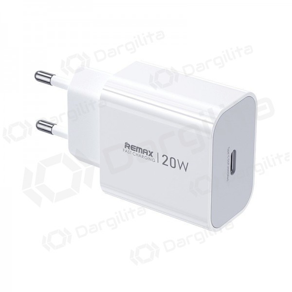 Telefono įkroviklis Remax CA08 20 W USB-C baltas