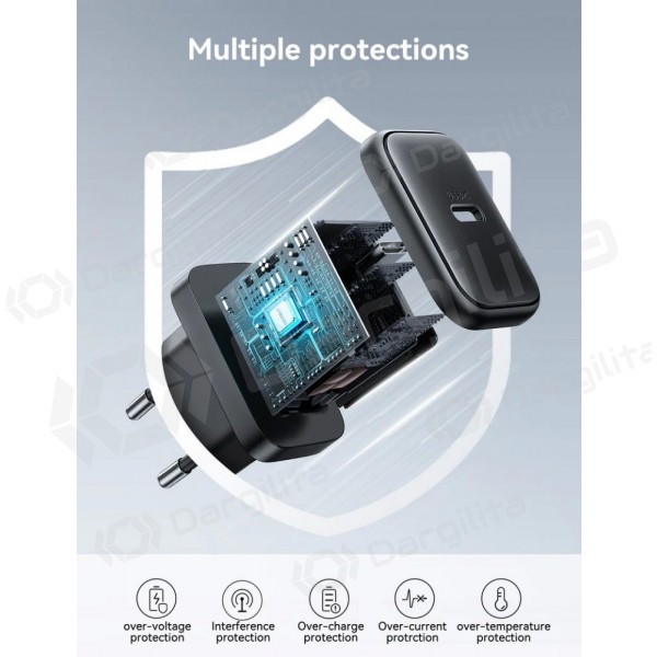 Telefono įkroviklis Joyroom JR-TCF23 25 W USB-C juodas