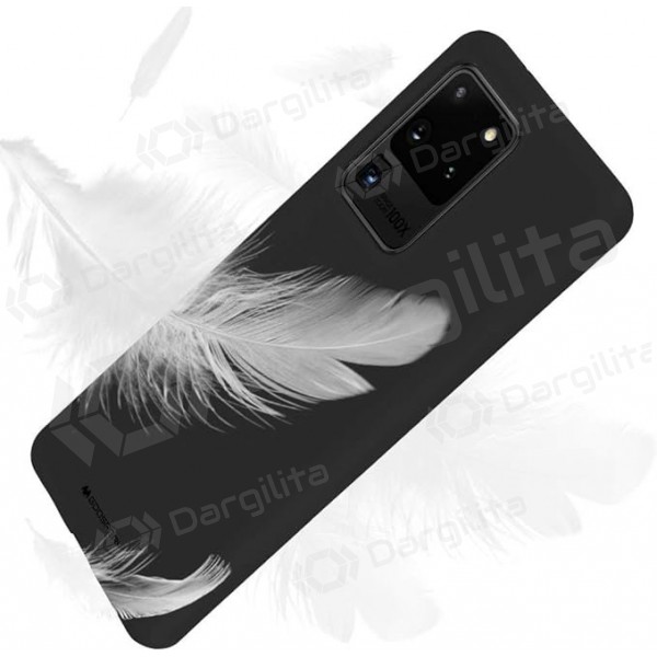Samsung A546 Galaxy A54 5G dėklas Mercury Goospery "Soft Feeling Jelly Case" (juodas)