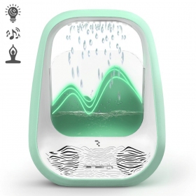 Relaksacinis Bluetooth garsiakalbis su RGB apšvietimu Relaxing Rain žalias