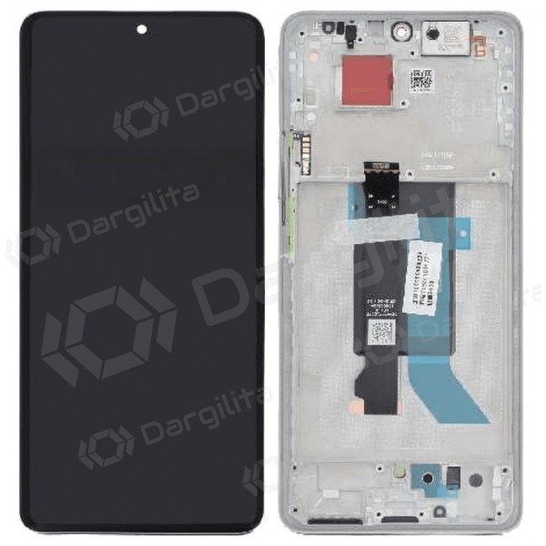 Xiaomi Poco X7 ekranas (pilkas) (su rėmeliu) (originalus)