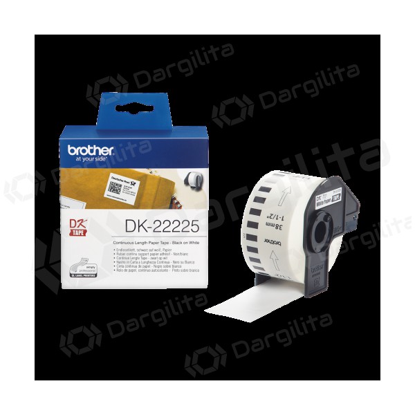 Brother Continuous DK-22225 (DK22225), juoda juostelė