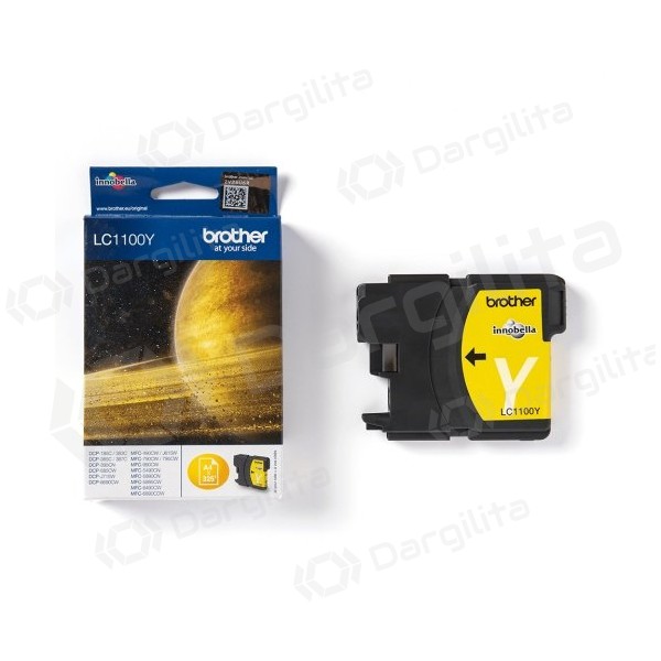 Brother LC-1100Y (LC1100Y) Rašalinė kasetė, Geltona