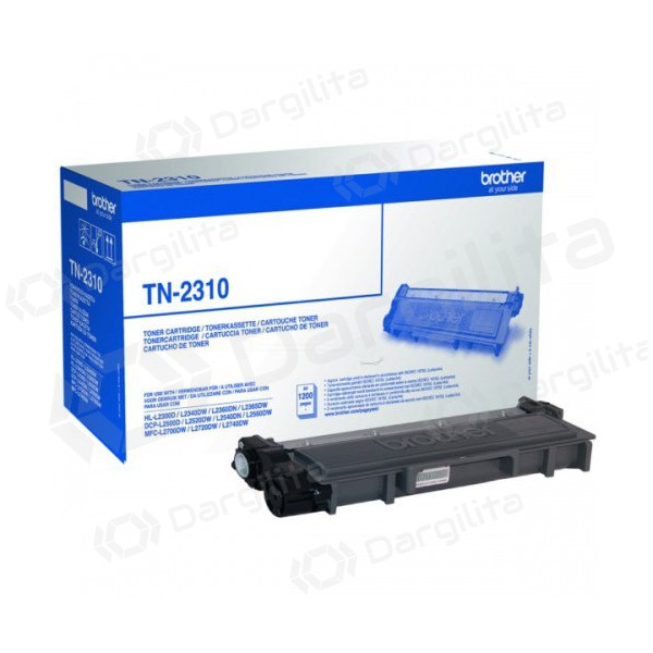 Brother TN-2310 (TN2310), juoda kasetė lazeriniams spausdintuvams, 1200 psl.