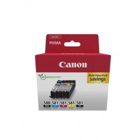 Canon PGI-580/CLI-581 (2078C007) Rašalinių kasečių komplektas, PGBK/BK/C/M/Y