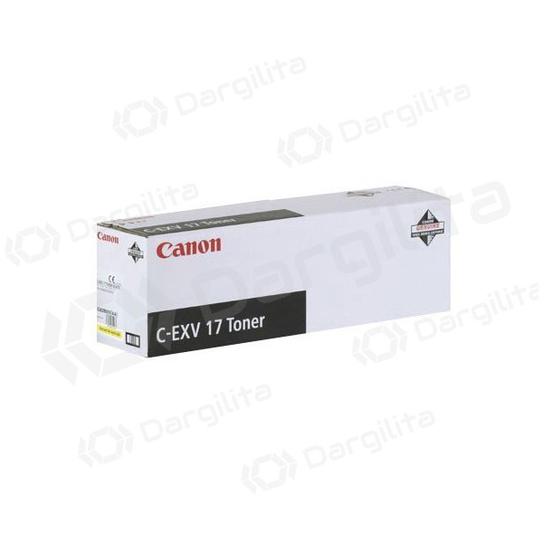 Canon C-EXV 17 (0259B002), geltona kasetė lazeriniams spausdintuvams, 30000 psl.