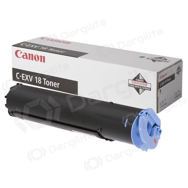 Canon C-EXV 18 (0386B002), juoda kasetė lazeriniams spausdintuvams, 8400 psl.