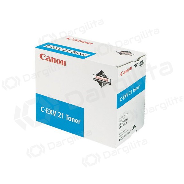 Canon C-EXV 21 (0453B002), žydra kasetė lazeriniams spausdintuvams, 14000 psl. Canon C-EXV 21 (0453B002), žydra kasetė lazeriniams spausdintuvams, 14000 psl.