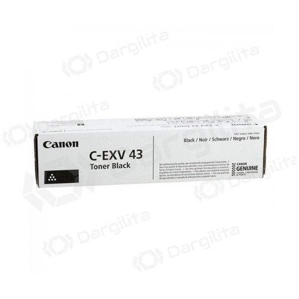 Canon C-EXV 43 (2788B002), juoda kasetė lazeriniams spausdintuvams, 15200 psl.
