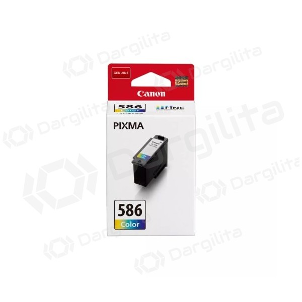 Canon CL-586 Color (6227C001) Rašalinė kasetė, Žydra, Purpurinė, Geltona