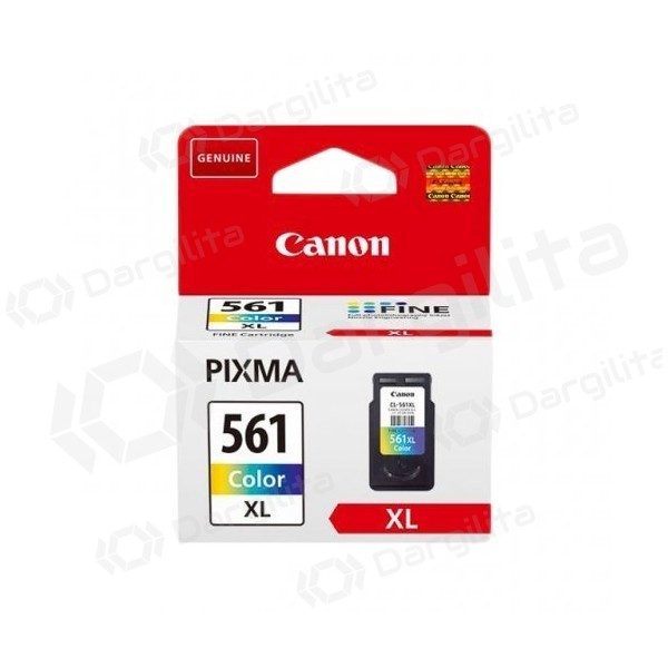 Canon CL561XL kasečių rinkinys XL (3730C001) + žydra, purpurinė, geltona kasetė rašaliniams spausdintuvams
