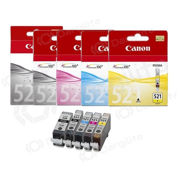 Canon CLI-521 (2935B001), purpurinė kasetė rašaliniams spausdintuvams Canon CLI-521 (2935B001), purpurinė kasetė rašaliniams spausdintuvams