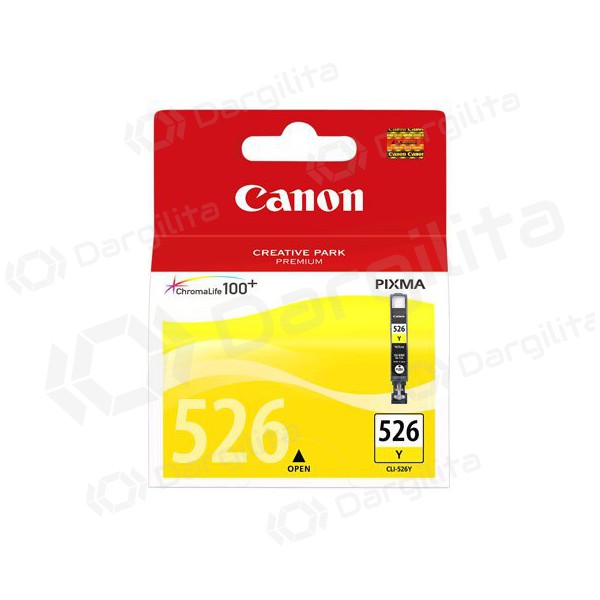 Canon CLI-526 (4543B001), geltona kasetė rašaliniams spausdintuvams