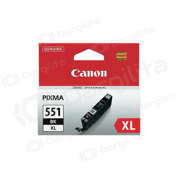 Canon CLI-551XL (6443B001), juoda kasetė rašaliniams spausdintuvams Canon CLI-551XL (6443B001), juoda kasetė rašaliniams spausdintuvams