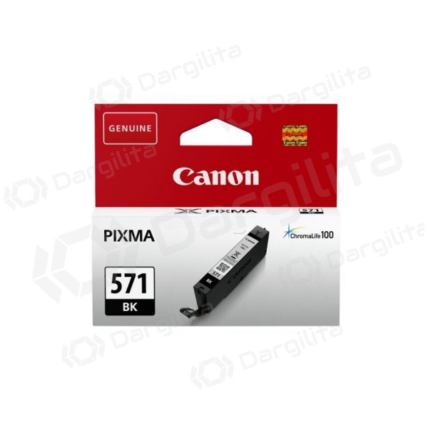 Canon CLI-571BK (0385C001), juoda kasetė rašaliniams spausdintuvams, 376 psl.