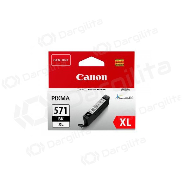 Canon CLI-571XLBK (0331C001), juoda kasetė rašaliniams spausdintuvams, 810 psl.