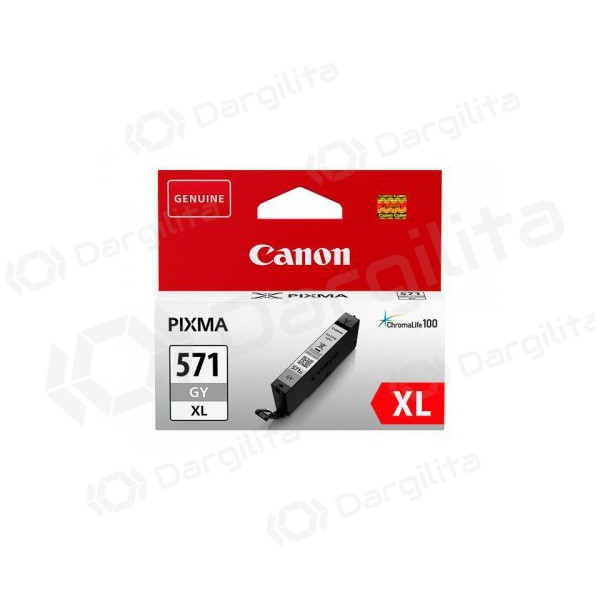 Canon CLI-571XLGY (0335C001), pilka kasetė rašaliniams spausdintuvams, 289 psl.