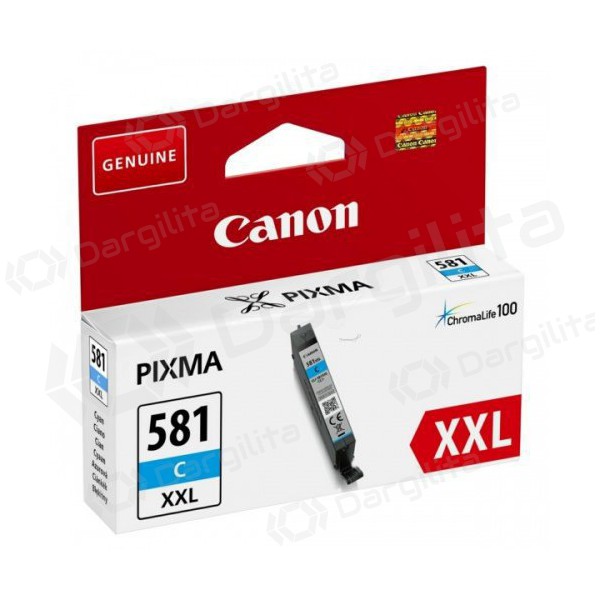 Canon CLI-581 XXL (1995C001), žydra kasetė rašaliniams spausdintuvams