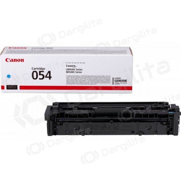 Canon CRG 054 (3023C002) žydra kasetė lazeriniams spausdintuvams, 1200 psl.