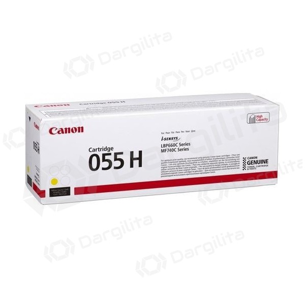Canon CRG 055H (3017C002) geltona kasetė lazeriniams spausdintuvams, 5900 psl.