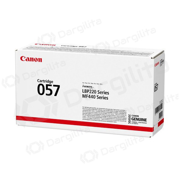 Canon CRG 057 (3009C002) juoda kasetė lazeriniams spausdintuvams, 3100 psl. Canon CRG 057 (3009C002) juoda kasetė lazeriniams spausdintuvams, 3100 psl.
